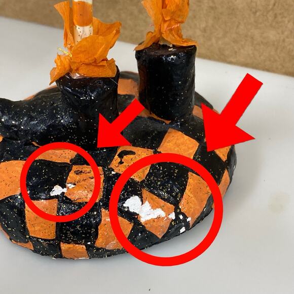 Green Witch Statue Figurine Jack O Lantern Pumpkin Halloween Decor - READ - Picture 10 of 13